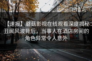 【速报】蘑菇影视在线观看深度揭秘：丑闻风波背后，当事人在酒店房间的角色异常令人意外